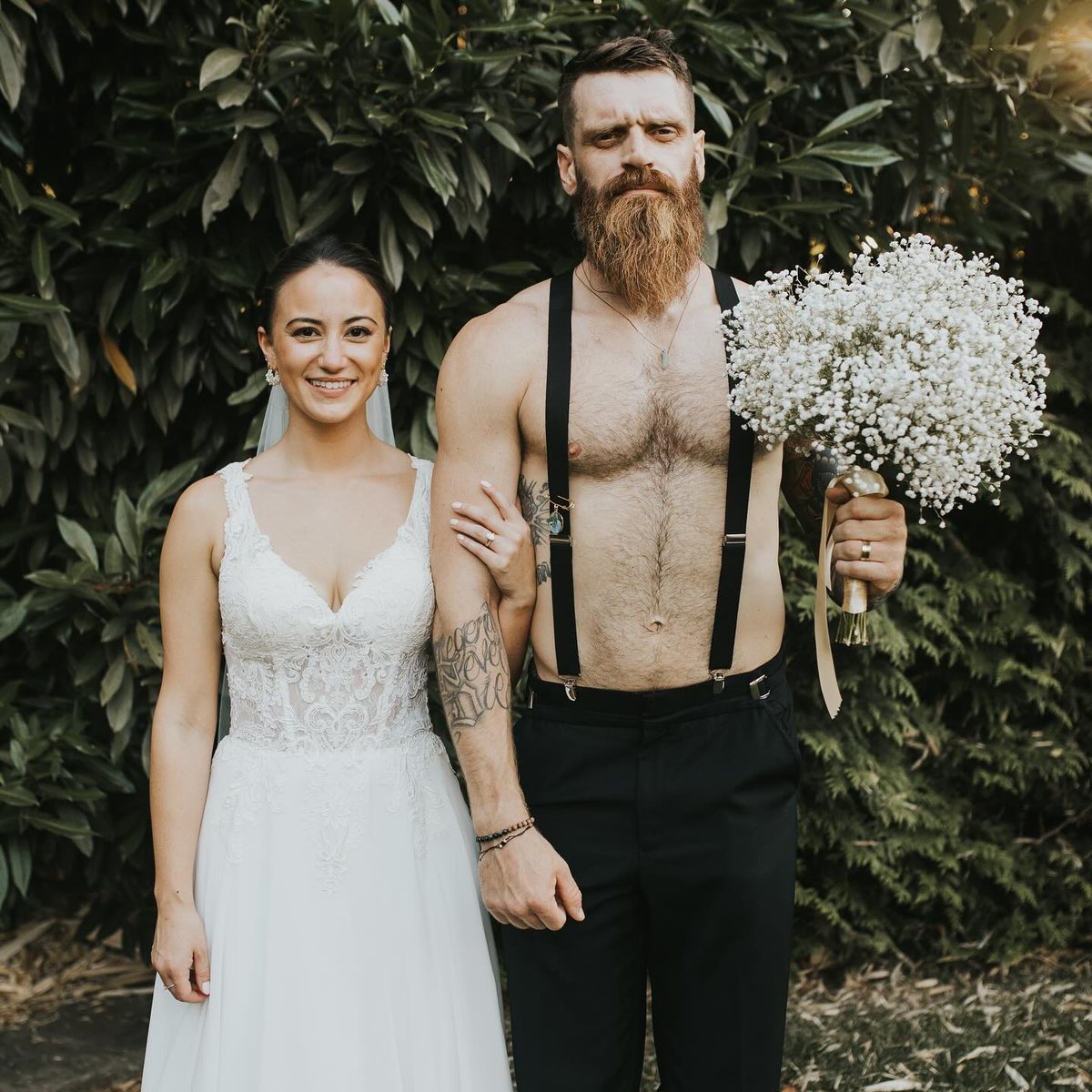 Jon Sprouse, owner of Viking Grading Solutions, with his wife